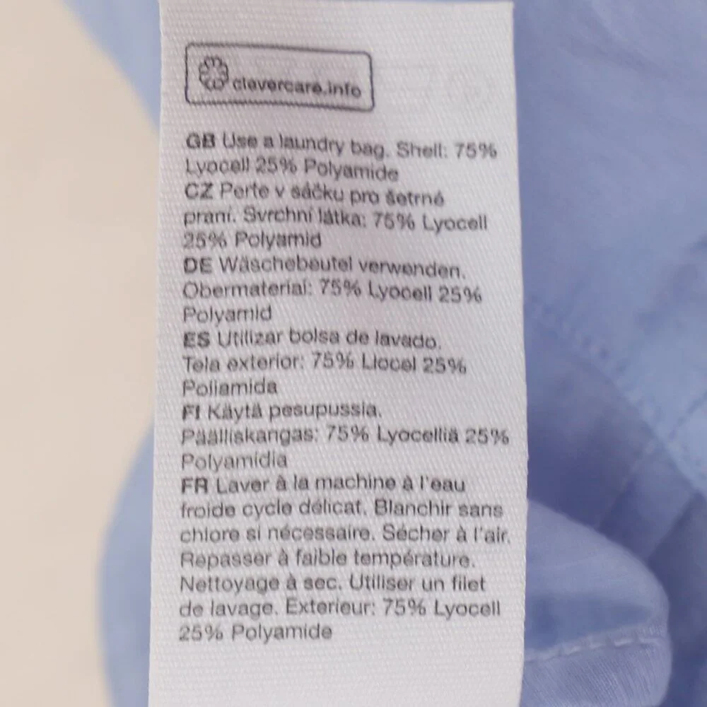 NWT & OTHER STORIES Voluminous Tie Wrap Blouse Semi-Cropped Periwinkle B… - Picture 12 of 12